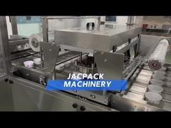 Máquina de embalagem de bandeja de alimentos controlada por PLC para bandeja de embalagem