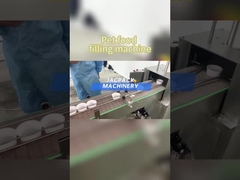 Máquina de preenchimento de bandejas de alimentos para animais de estimação