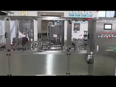 Máquina linear de enchimento e selagem de copos