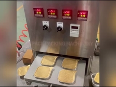 Semi-automático de vedação de bandejas de escritório para vedação de película de folha de alumínio