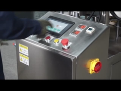 PLC Rotary Cup Enchimento máquina de vedação Para fábrica de alimentos suco de creme de copo