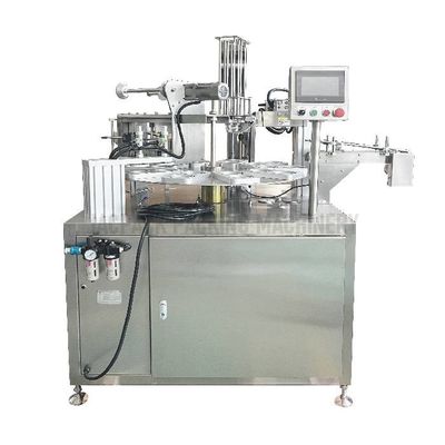 comprar 2.2KW máquina de enchimento e vedação de copos de iogurte 50-500ml volume de enchimento online manufacture