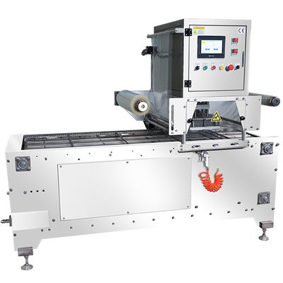 0.04mm MAP Tray Sealer Machine 220V/50HZ Fornecimento de energia 0,4-0,6Mpa Pressão do ar
