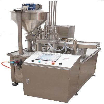 50-500ml Máquina de vedação rotativa de enchimento de copos Máquina de vedação de copos de suco personalizável