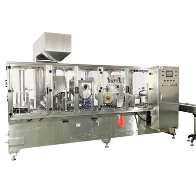 80 Copas/Min Máquina de embalagem de enchimento de copo com máquina de vedação de enchimento de copo de medição de suco de frutas