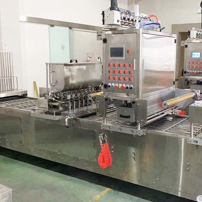 Máquina de embalagem de bandejas de refeições 3.5kw para recipiente de fast food de salada