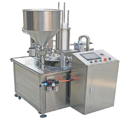 16 xícaras/min Máquina rotativa de enchimento e vedação de xícaras para alimentos e bebidas