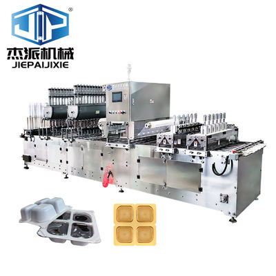 Equipamento de enchimento de bandeja de volume de 50 ml a 200 ml com sistema de controlo PLC avançado e enchimento personalizável