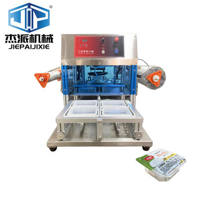 Máquina de vedação automática de bandejas de alimentos de 65 kg perfeita para as demandas de embalagem de carne